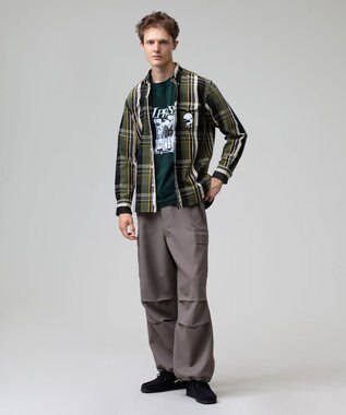 J.PRESS MEN 【J.PRESS ORIGINALS】【UNISEX】Polyester Aero Twill Easy Cargo Pants ダークグリーン系