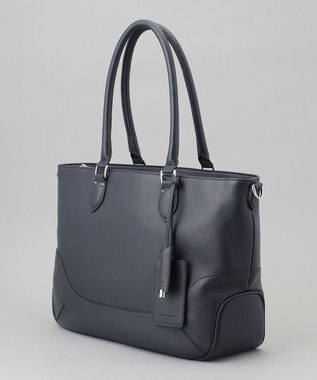 GOTAIRIKU 日本製【PELLE MORBIDA】2WAY シュリンクレザートートバッグ ネイビー系