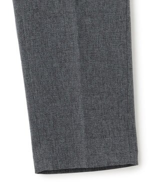 23区 【洗える】ウールライクカルゼ テーパードパンツ グレー系