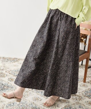 AMERICAN HOLIC ギャザーフレアスカート Black