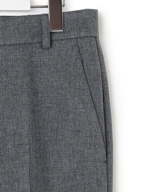 23区 L 【洗える】ウールライクカルゼ テーパードパンツ グレー系