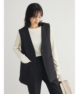 Green Parks きれいシルエットジレ Black