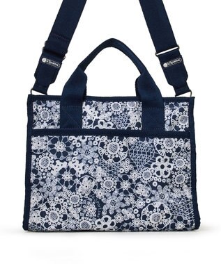 LeSportsac LARGE E/W TH TOTE/フローラルレースネイビー フローラルレースネイビー