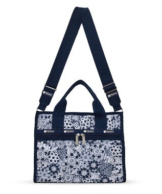 LeSportsac LARGE E/W TH TOTE/フローラルレースネイビー フローラルレースネイビー