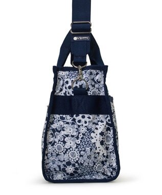 LeSportsac LARGE E/W TH TOTE/フローラルレースネイビー フローラルレースネイビー