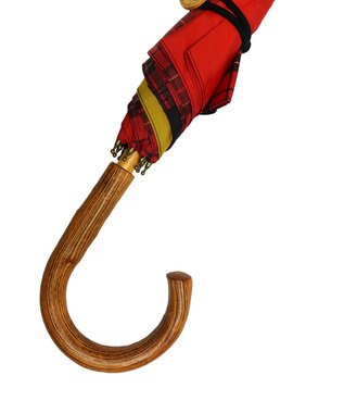 +RING 【限定/日本製】晴雨兼用傘（長ショート） RED-CHK SR428 赤