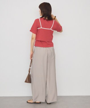 AMERICAN HOLIC 【2点セット】配色キャミ＋Tシャツ Red