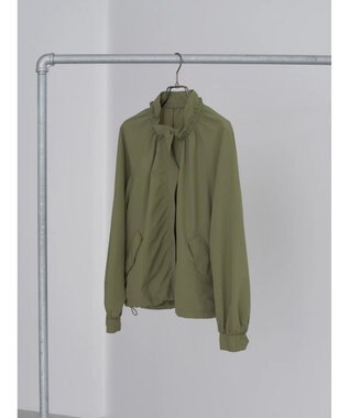 earth music&ecology スタンドフリルミリタリーブルゾン Khaki