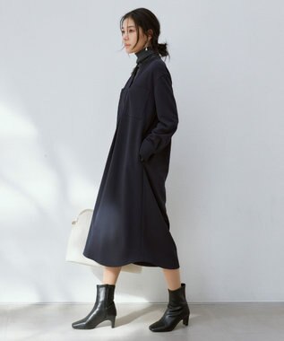 ICB 【CLASSY.1月号掲載】スクエアトゥ ショートブーツ 合皮ブラック系