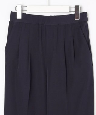 Feroux 【セットアイテム】美シルエット ブラウス×パンツ セットアップ ネイビー系