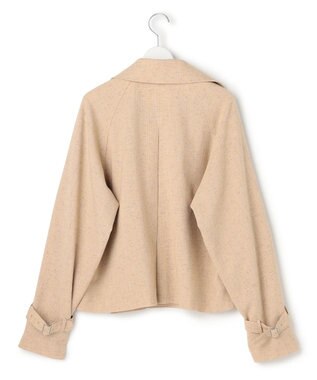 ICB 【先行予約】 ミックスブッチャー ショートトレンチコート ベージュミックス