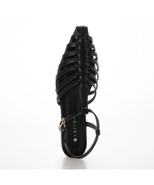 MODE ET JACOMO <carino>ポインテッドトゥグルカサンダル ブラック