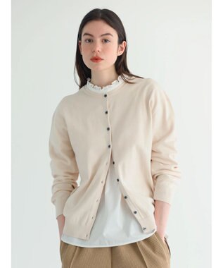 CRAFT STANDARD BOUTIQUE ２ＷＡＹクルーネックニットカーディガン Ivory