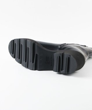 BONTRE 【イタリア製/本革】【LucaGrossi/ルカグロッシ】厚底ストレッチヒールブーツ/K839T-UA ブラック