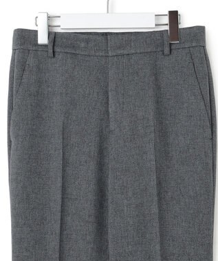 23区 【洗える】ウールライクカルゼ テーパードパンツ グレー系