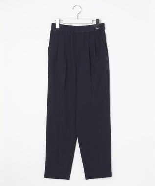 Feroux 【セットアイテム】美シルエット ブラウス×パンツ セットアップ ネイビー系