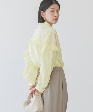 AMERICAN HOLIC イージーケアフリルシャツ Yellow