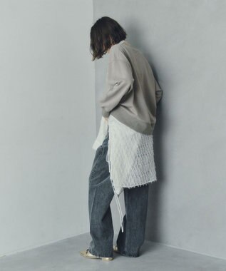 YECCA VECCA ルーズストレートデニムパンツ Gray