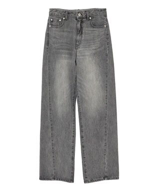 YECCA VECCA ルーズストレートデニムパンツ Gray