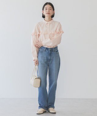 AMERICAN HOLIC イージーケアフリルシャツ Pink