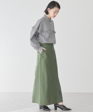 AMERICAN HOLIC イージーケアフリルシャツ Gingham Check