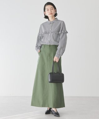 AMERICAN HOLIC イージーケアフリルシャツ Gingham Check