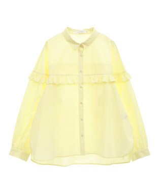 AMERICAN HOLIC イージーケアフリルシャツ Yellow