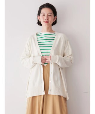 AMERICAN HOLIC ＵＶカットミディニットカーディガン Off White