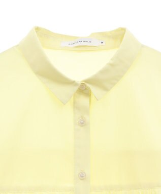 AMERICAN HOLIC イージーケアフリルシャツ Yellow