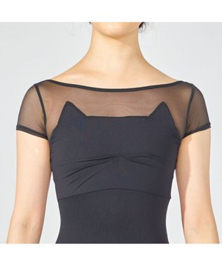 Chacott キャップスリーブレオタード ブラック