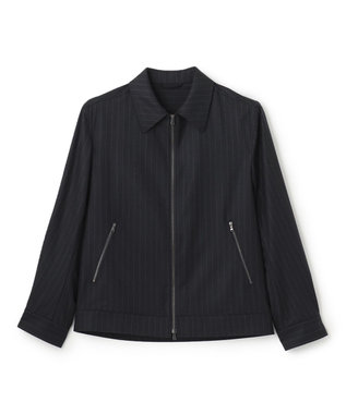 SAXONY PINSTRIPE ZIP UP JACKET / JOSEPH HOMME 