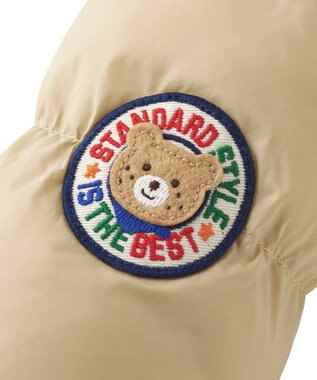 MIKI HOUSE HOT BISCUITS 【80-120cm】 シンクラウド 中綿ジャンパー ベージュ