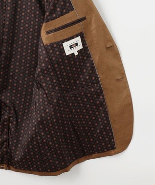 JOSEPH ABBOUD 【ストレッチ/スウェードタッチ/JAPANファブリック】コマ スウェード ジャケット キャメル系