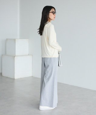 CRAFT STANDARD BOUTIQUE ハイネックハーフボタンプルオーバー Off White