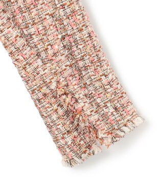 BEIGE， 【Oggi 4月号掲載】TEASEL / オーバーサイズツイードジャケット PINK MIX