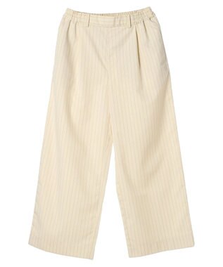 CRAFT STANDARD BOUTIQUE イージーケアピンストライプテーパードパンツ Stripe Ivory