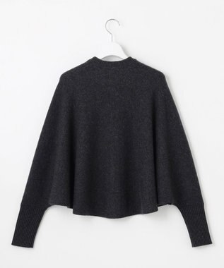 自由区 【カトリエムブーケ】Soyeux touche ポンチョニット ミディアムグレー