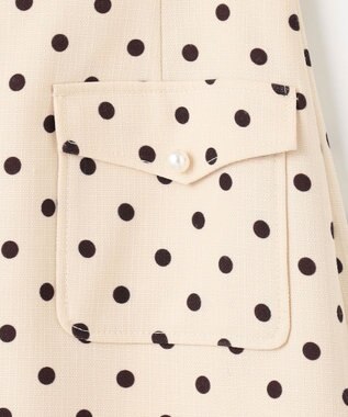 Feroux 【新色追加・洗える】パールポイントフラップ スカート アイボリー系9