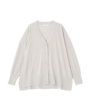 Green Parks ここちニットＶネックカーディガン Gray