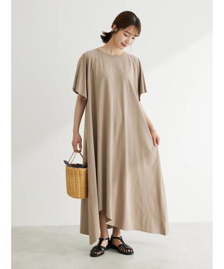 Green Parks ・ＳＵＧＡＲ　ＳＰＯＯＮ　カットアシメヘムワンピース Gray Beige