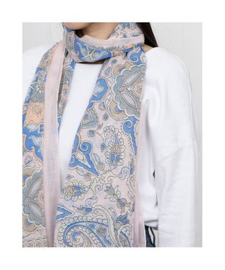 UNBILLION カシュネ cache nez / ペルシャ柄プリントストール ピンク