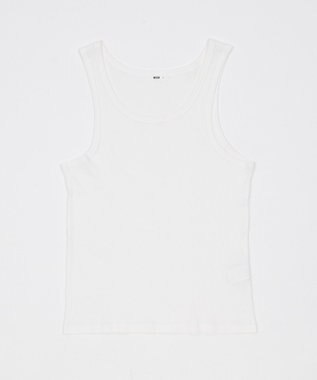 WEGO コットンリブタンクトップ ホワイト