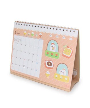 Mother garden しろたん 2024年 卓上カレンダー 《シロタン喫茶柄》 卓上カレンダー