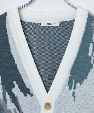 WEGO オーバーフィットパターンカーディガン 柄4