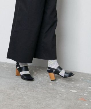 TRICOTE MOIRE LINK SOCKS／モアレリンクソックス 80IVORY