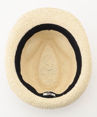 JOSEPH ABBOUD 【サイズ調整可】ラフィアメランジ ハット アイボリー系