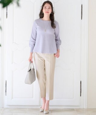 ANY SIS 【洗える】褒めらレディ テーパード パンツ アイボリー