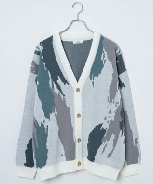 WEGO オーバーフィットパターンカーディガン 柄4
