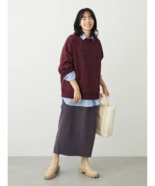 Green Parks カットコールタイトスカート Charcoal Gray