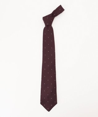 J.PRESS MEN 【JAPANESE SILK FRESCO TIE COLLECTION】ドット ネクタイ ワイン系8